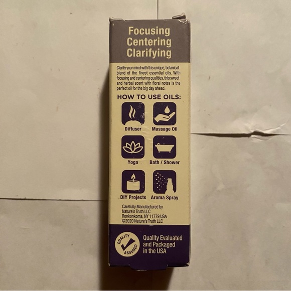 Nature’s Truth Essential Oil Mental Clarity Pure Focusing Aromatherapy 0.51 oz - Picture 2 of 3
